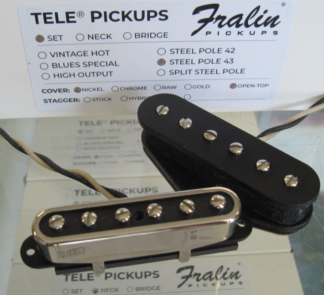 Lindy Fralin Steel Pole Telecaster Pickups Set