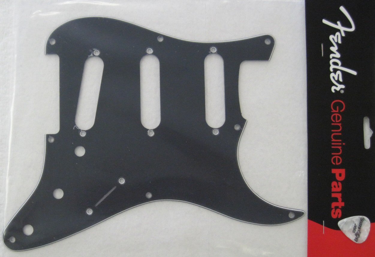 Fender 8hole '50s Vintage Stratocaster Pickguard 3ply Black 0991358000