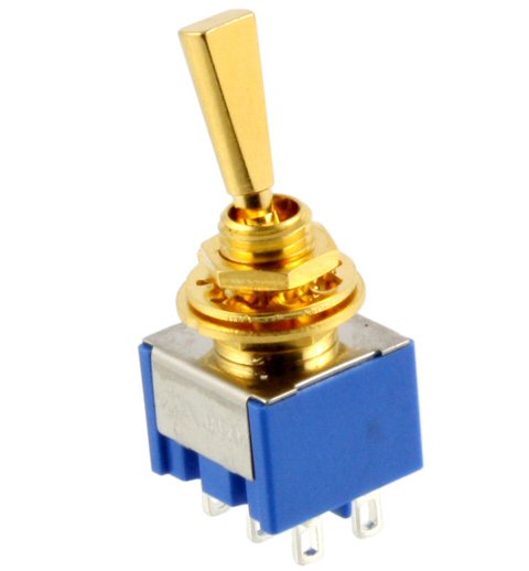 Miniature DPDT Toggle Switch ON/ON Pack Of 15 M202