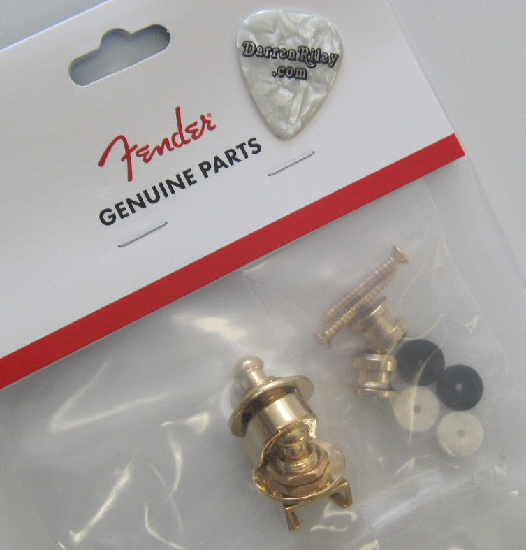 Fender Schaller Strap Locks Gold 0022043049 0022043049