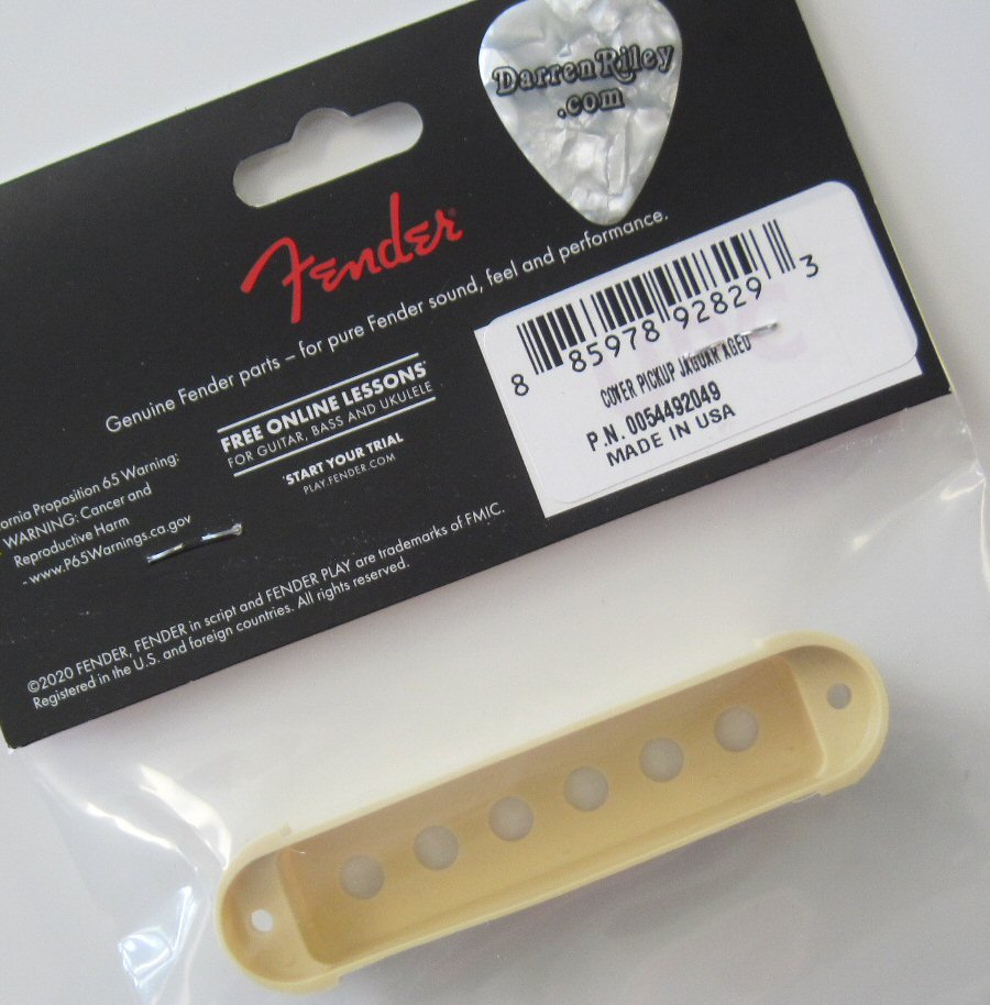 Fender American Vintage Jaguar Pickup Covers Aged White 0054492049 005