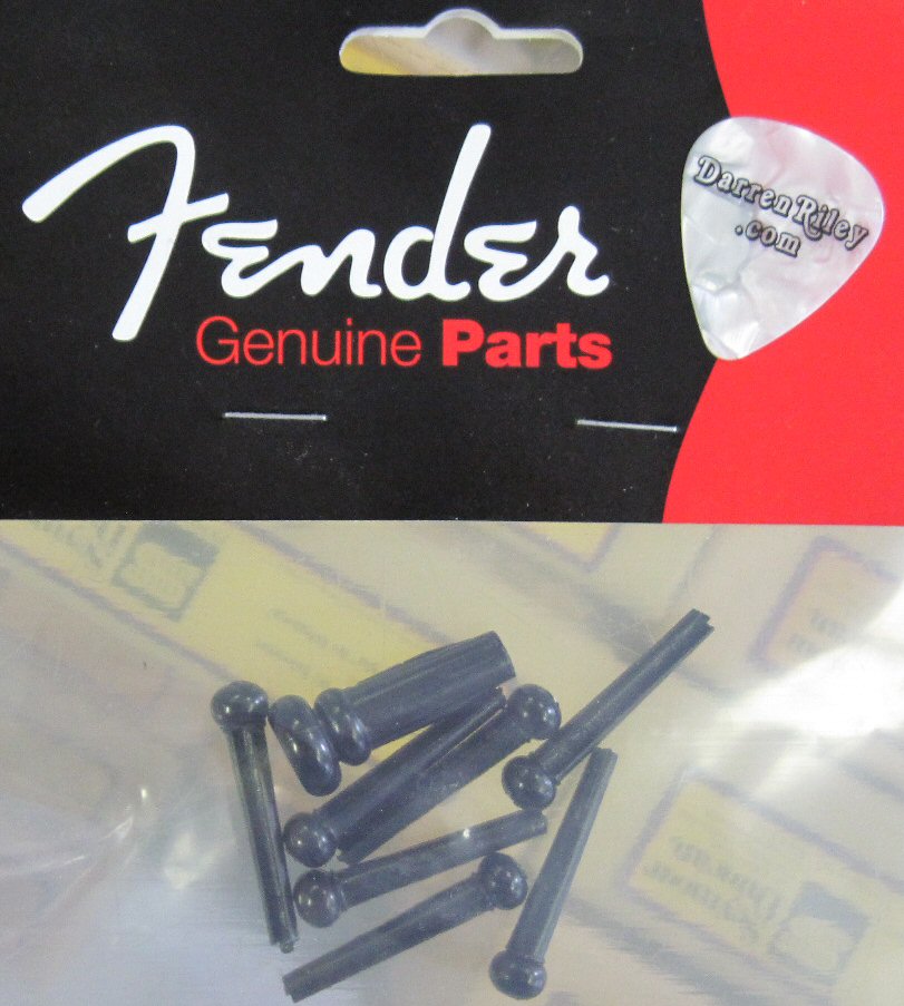 Fender Acoustic Guitar Bridge Pins Black 0990402006 099-0402-006