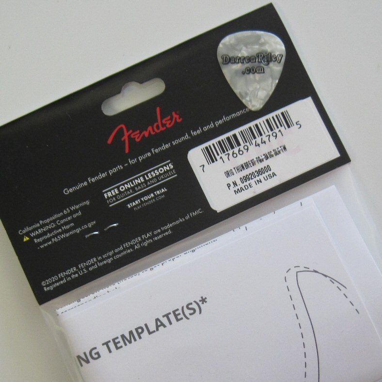 Fender Original Thumbrest for Precision or Jazz Bass MPN 0992036000 
