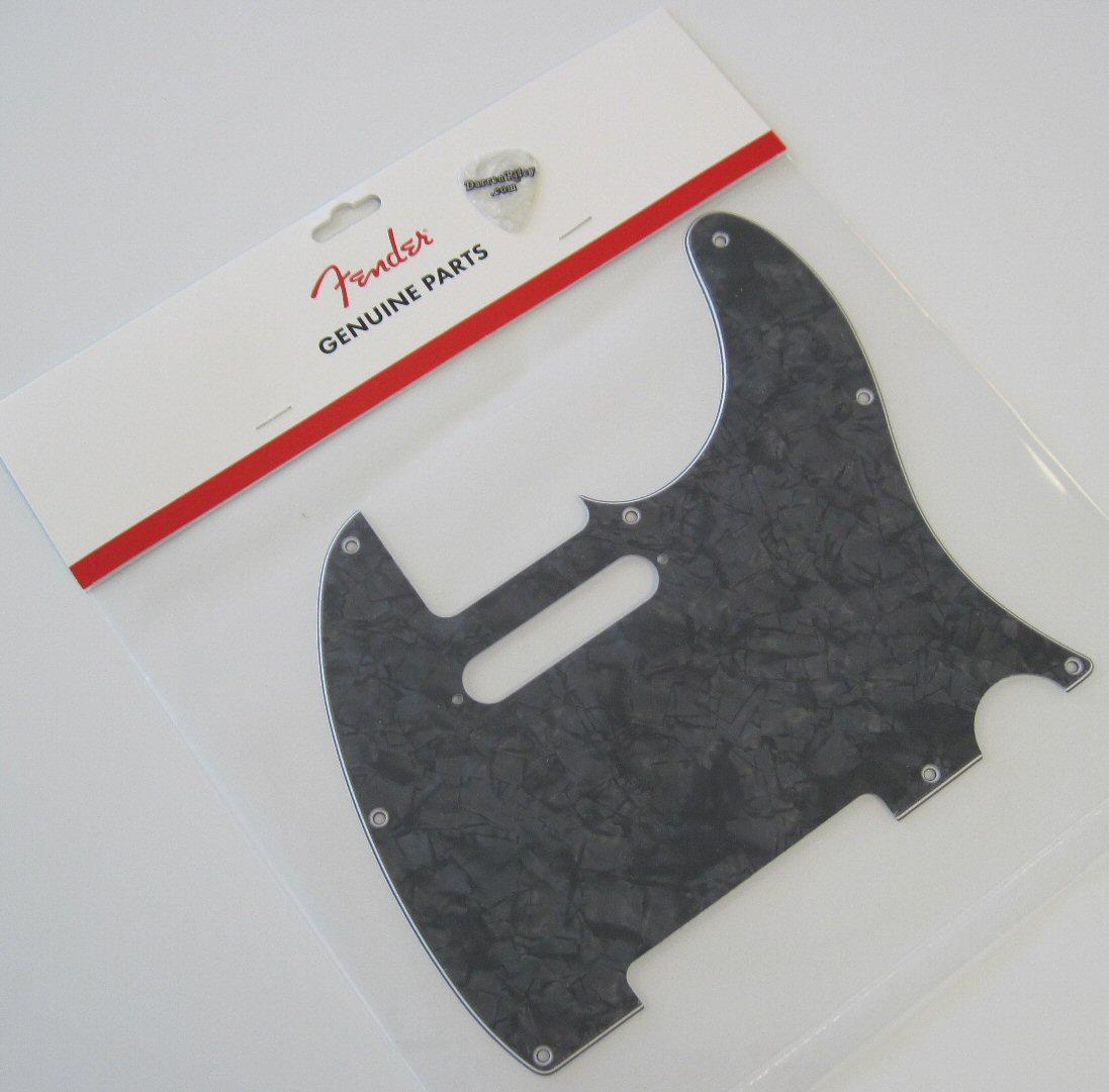 fender telecaster black pearl pickguard