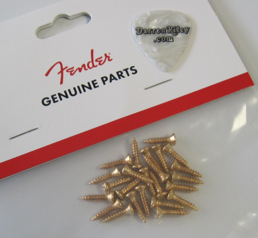 Fender Pickguard Screws GOLD pack of 24 0994924000