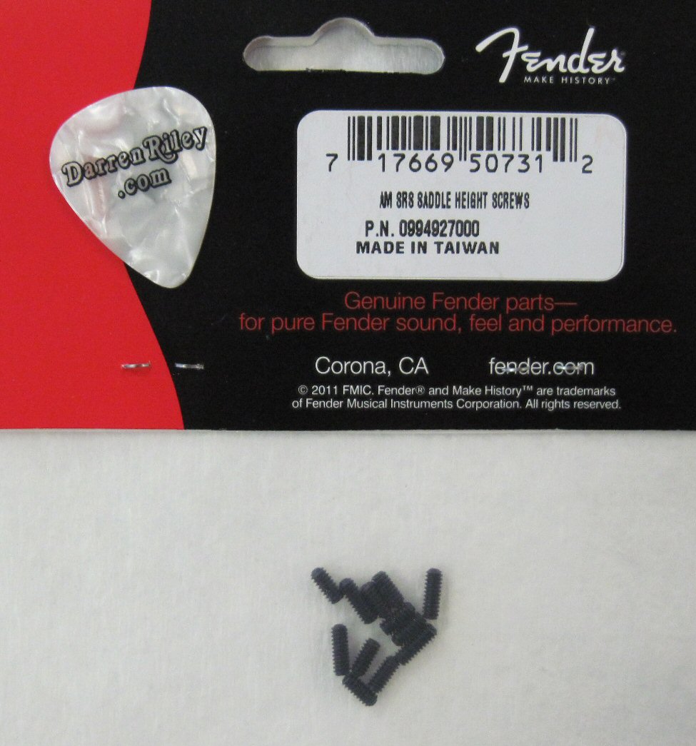 Fender American Series Bridge Saddle Height Screws 0994927000 099-4927-000