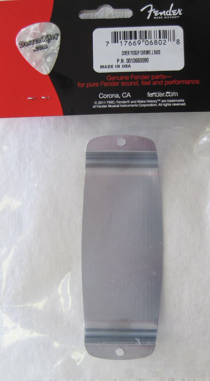 Fender Jazz Bass Chrome Pickup Cover 0010660090 0010660090