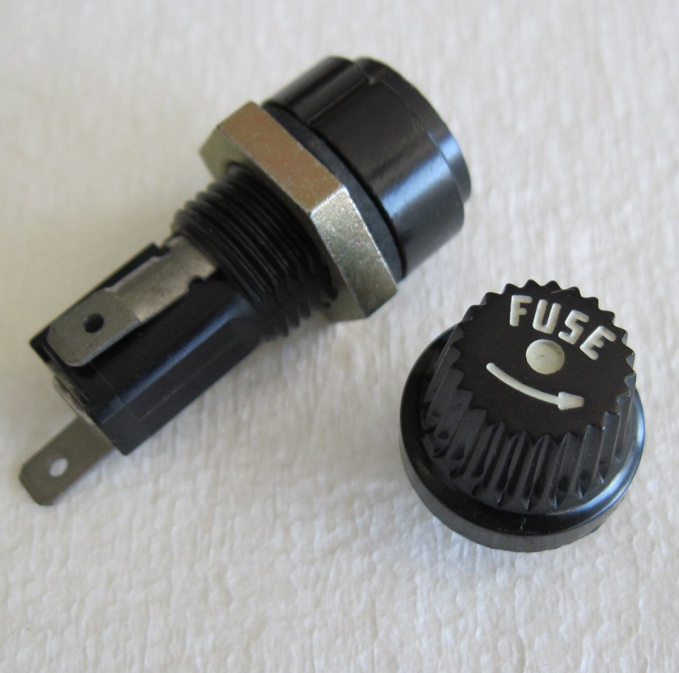 Vintage Fender 60s 70s Blackface Silverface style fuse holder