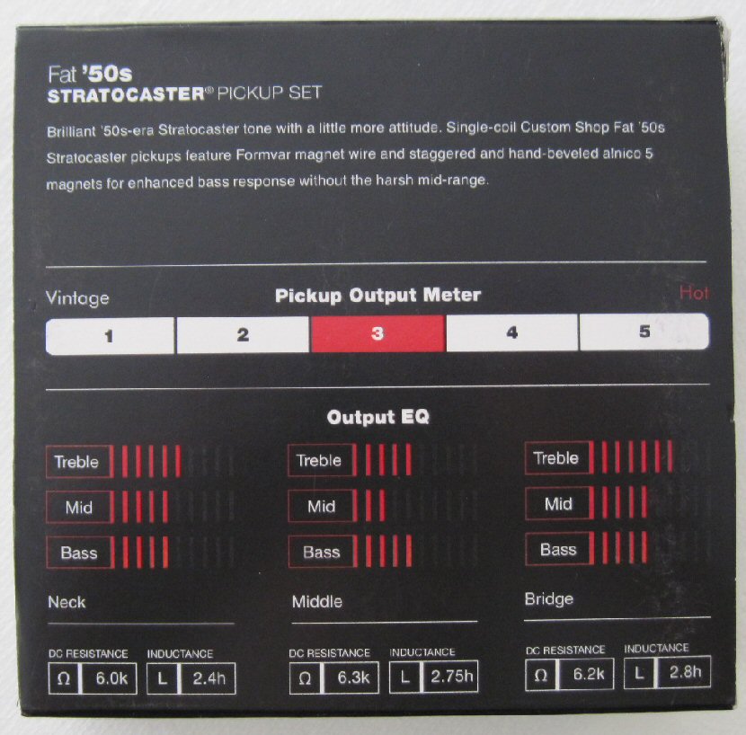 Fender Custom Shop Fat 50s Stratocaster Pickups 0992113000 099-2113-000