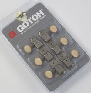 Gotoh Aged Nickel Vintage Deluxe 3-on-a-Strip Tuners TK-0700-007 - Image 2