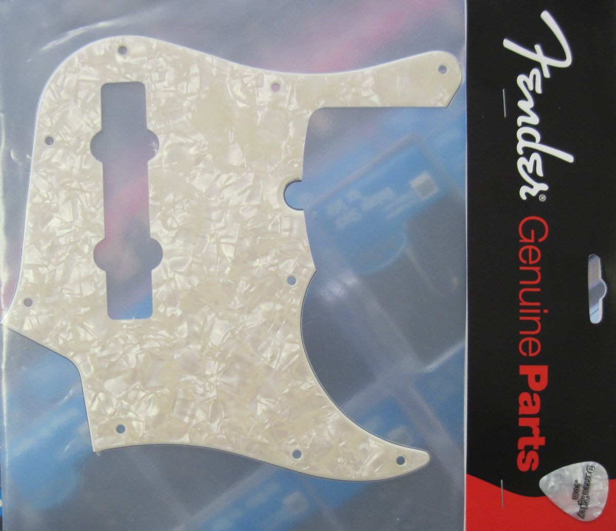 Fender American Deluxe Jazz Bass V Pickguard White Pearl 0064030000 006