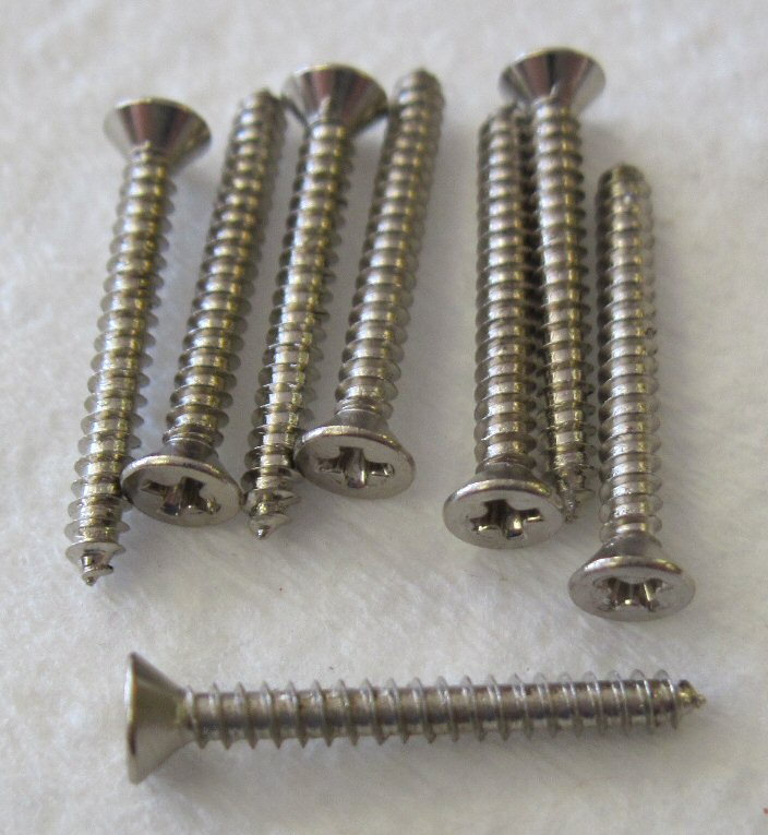 GS_0008001 Humbucking Pickup Ring Mounting Screws Nickel