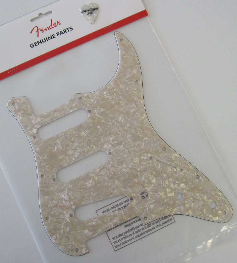 aged white pearl pickguard