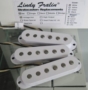 Lindy Fralin Vintage Hot Stratocaster Pickups Set Stock Stagger