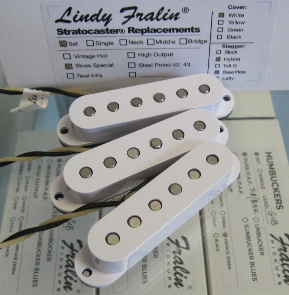 NEW Lindy Fralin Strat Vintage Hot Neck PICKUP White for Fender Stratocaster 