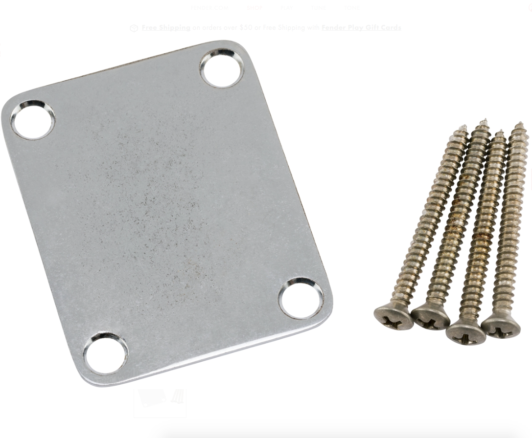 4 Stainless Steel Neck Screws for FENDER JAGUAR nuts bolts 