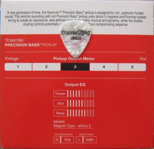 yosemite p bass pickups