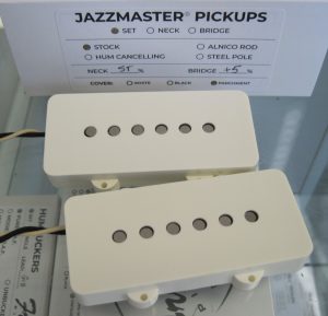 Lindy Fralin Jazzmaster Pickups Stock Set with +5% Bridge Parchment Covers