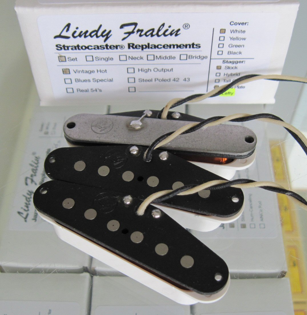 Lindy Fralin LEFT HAND Vintage Hot Stratocaster Pickups Set