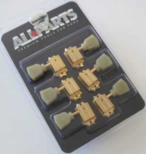 Grover Gold 3×3 Vintage Style Tuners with Ivoroid Keystone Buttons TK-7940-002