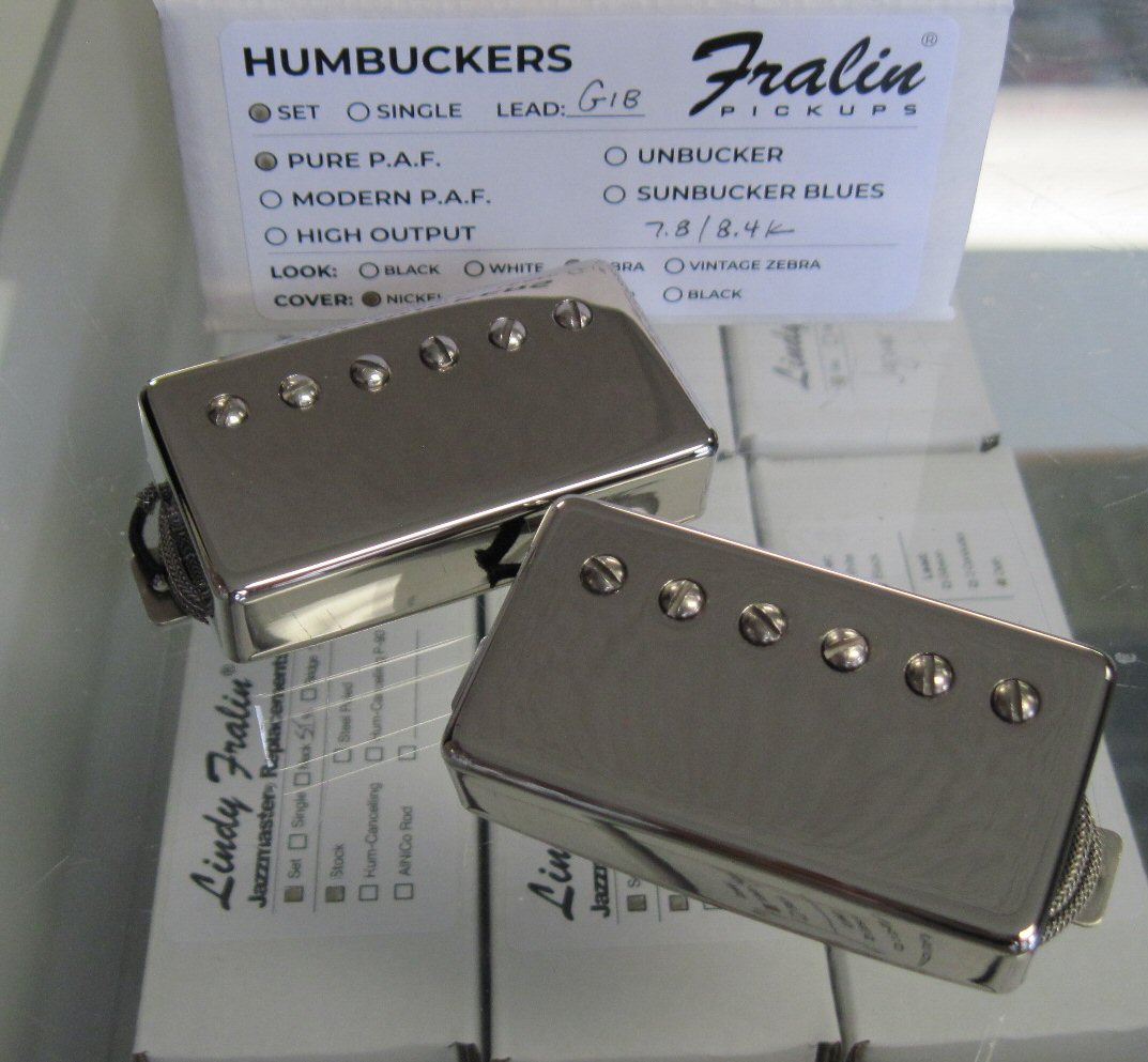 New Lindy Fralin Pure PAF Bridge Humbucker Gold Cover 4-Wire Version Made in USA