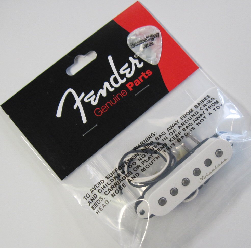 Fender Vintage Noiseless Stratocaster Neck Middle Pickup White 0058018049  0058018000