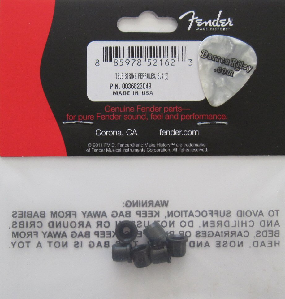 Fender American Series Telecaster Ferrules Black 0036823049 003-6823-049