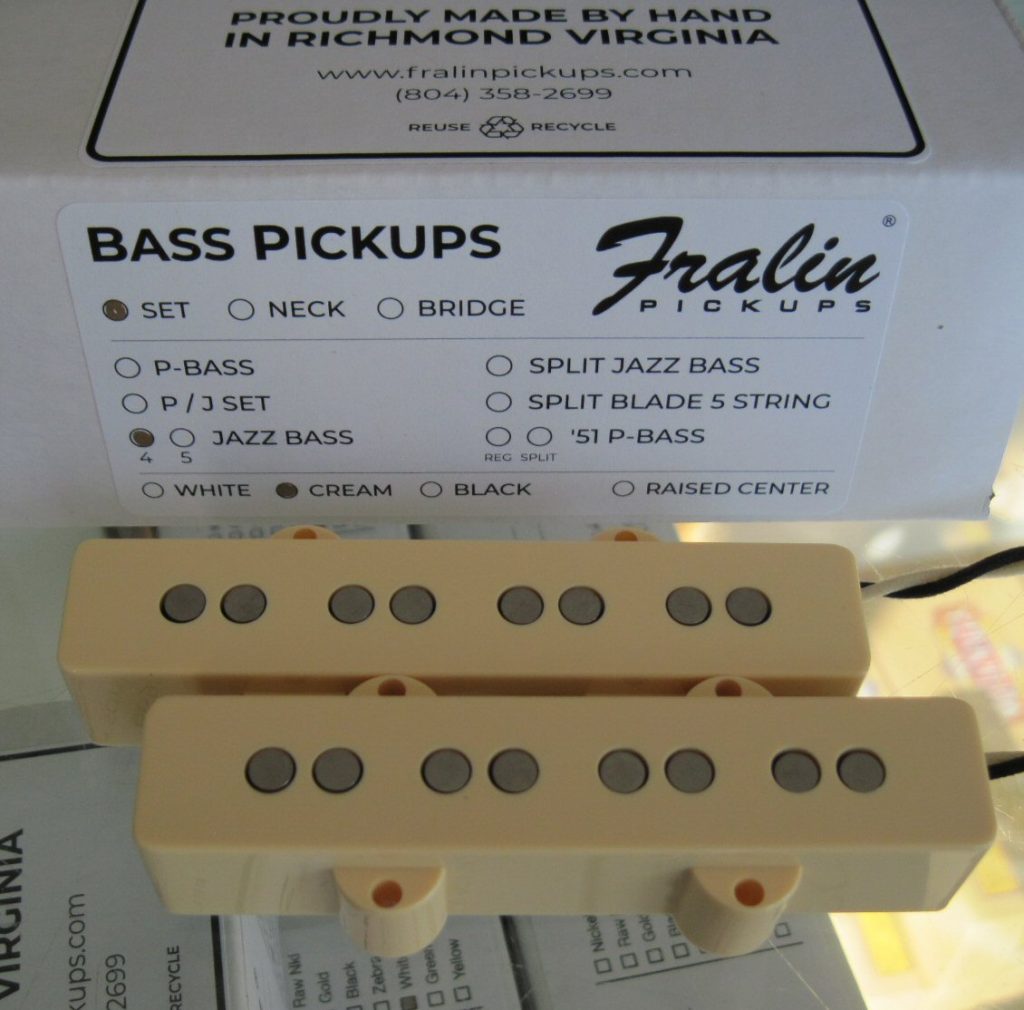 Lindy Fralin Jazz Bass Pickups Set Cream