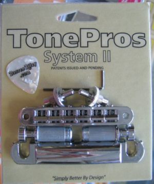TonePros LPS02-C Standard Tuneomatic/Tailpiece Set Chrome