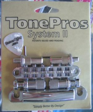 TonePros LPM02-C Metric Tuneomatic/Tailpiece Set Chrome