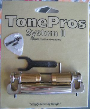 TonePros VTNA-N Vintage Aluminum Wraparound Tailpiece Nickel
