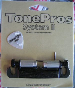 TonePros T1ZS-B Standard Locking Tailpiece Black
