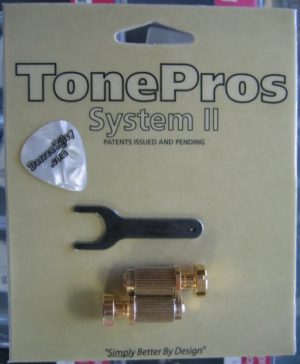 TonePros SS1-G Standard Locking Studs Gold