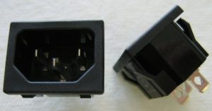 Fender IEC Connector Snapin .187 tabs 0072767000