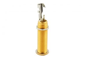 Switchcraft Gold Stereo Long Thread Barrel End Pin Jack EP-0152-002