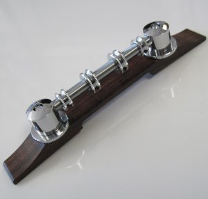 Gretsch Chrome Space Control Bass Bridge with Rosewood Base 0080621200