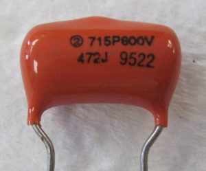 Sprague Orange Drop 715P series .0047uF 600V Capacitor