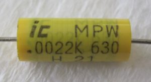 Metalized Poly Axial Capacitor .0022uF 630V