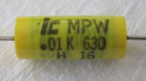 Metalized Poly Axial Capacitor .01uF 630V