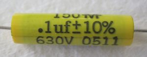 Metalized Poly Axial Capacitor .1uF 630V