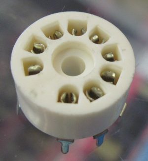 Tube Socket 9-pin Miniature Plastic PC mount