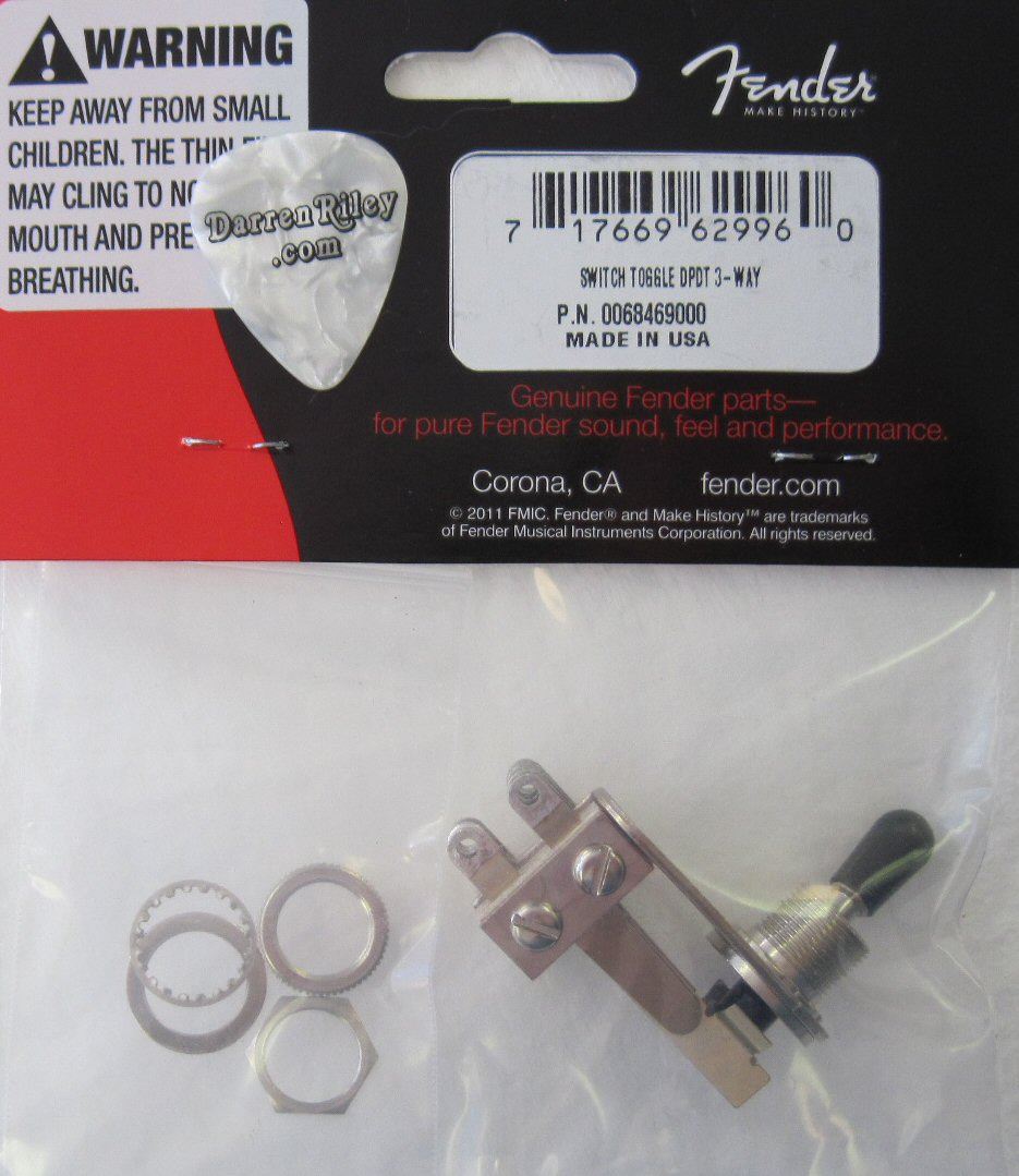 Fender Toggle Switch DPDT J5 Triple Tele Stratosonic HH 0068469000 006