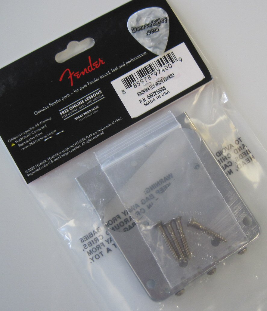 Genuine Fender Road Worn Telecaster Control Plate – Chrome, 099-7213-000