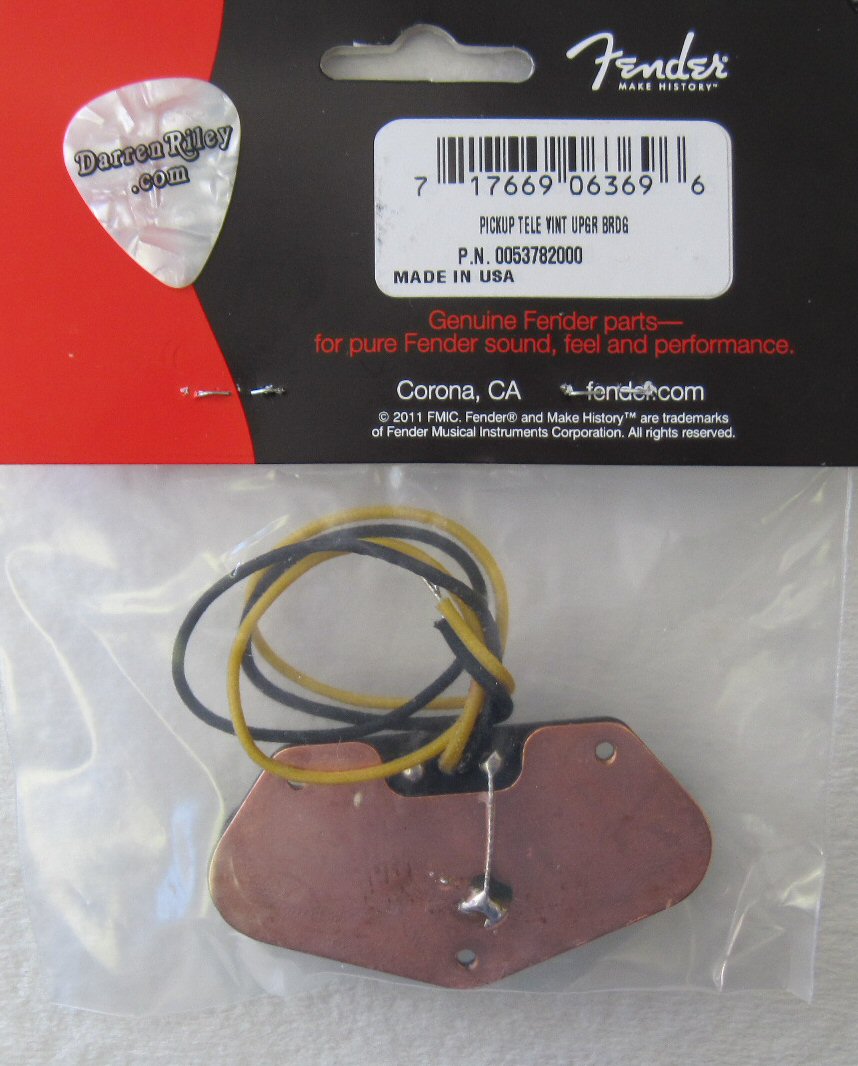 Genuine Fender USA Vintage Telecaster Bridge Pickup 0053782000 005-3782-000