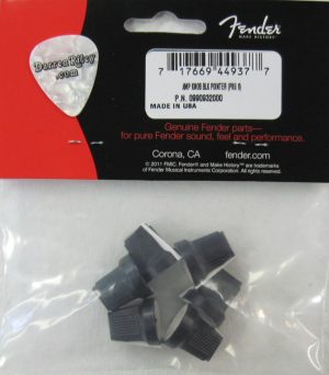 Fender Black Pointer Amplifier Knobs 0990932000