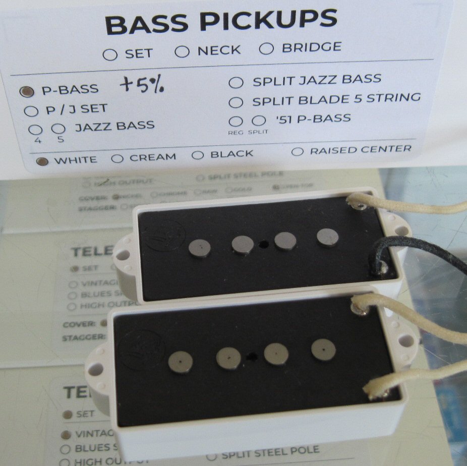 Lindy Fralin Precision Bass pickups 5% overwound