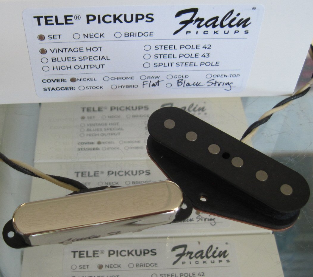 特販激安Lindy Fralin Tele Stock Staggard Set 中古品 ピックアップ