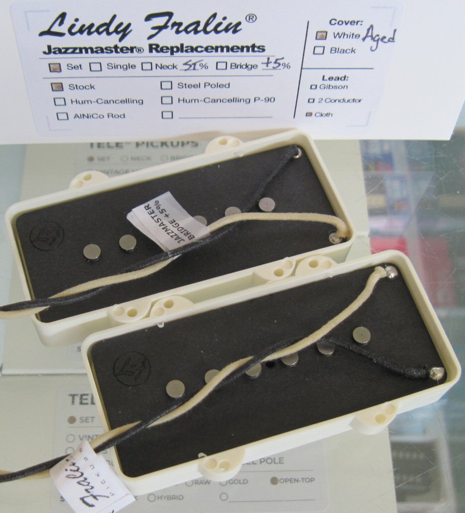 Lindy Fralin Jazzmaster Pickups Stock Set with 5% Bridge