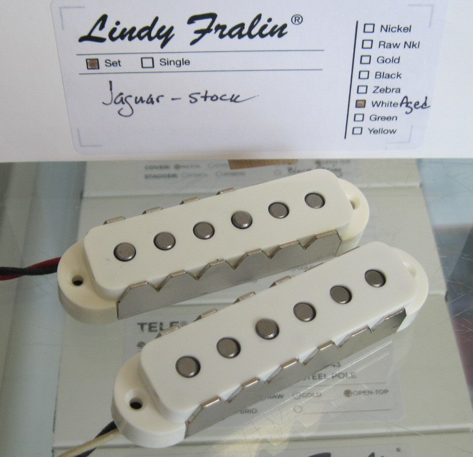 Lindy Fralin Jaguar Pickups Set Aged White