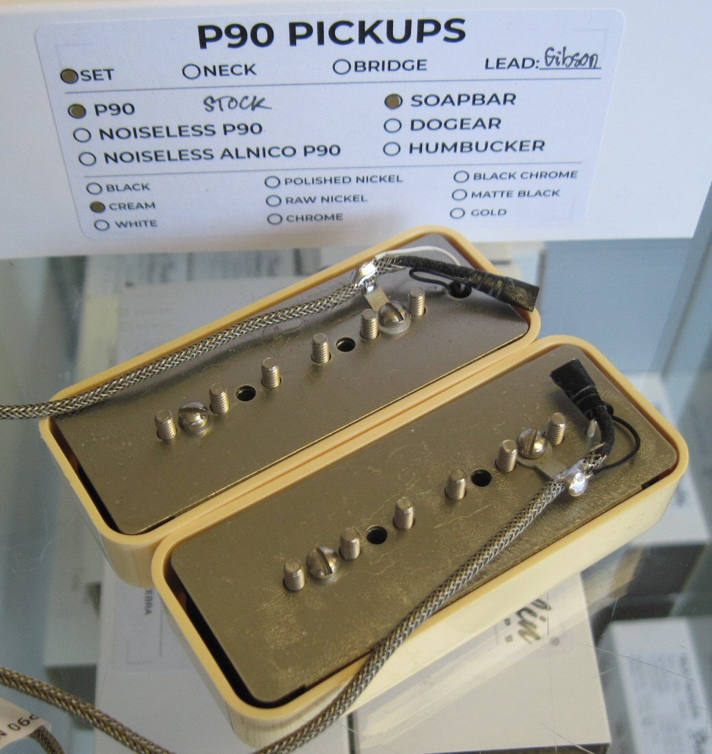 Lindy Fralin Soapbar P90 Pickups Set Creme